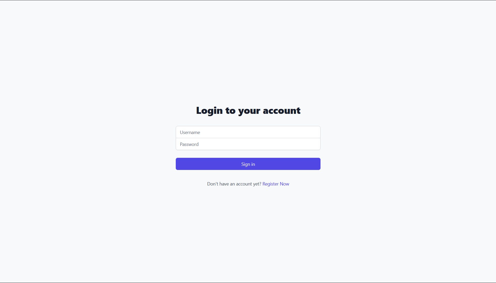 Contoh Tampilan Login Page