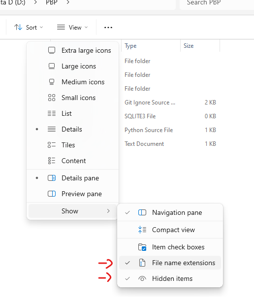 How to tick the File name extensions checkbox on Windows Explorer